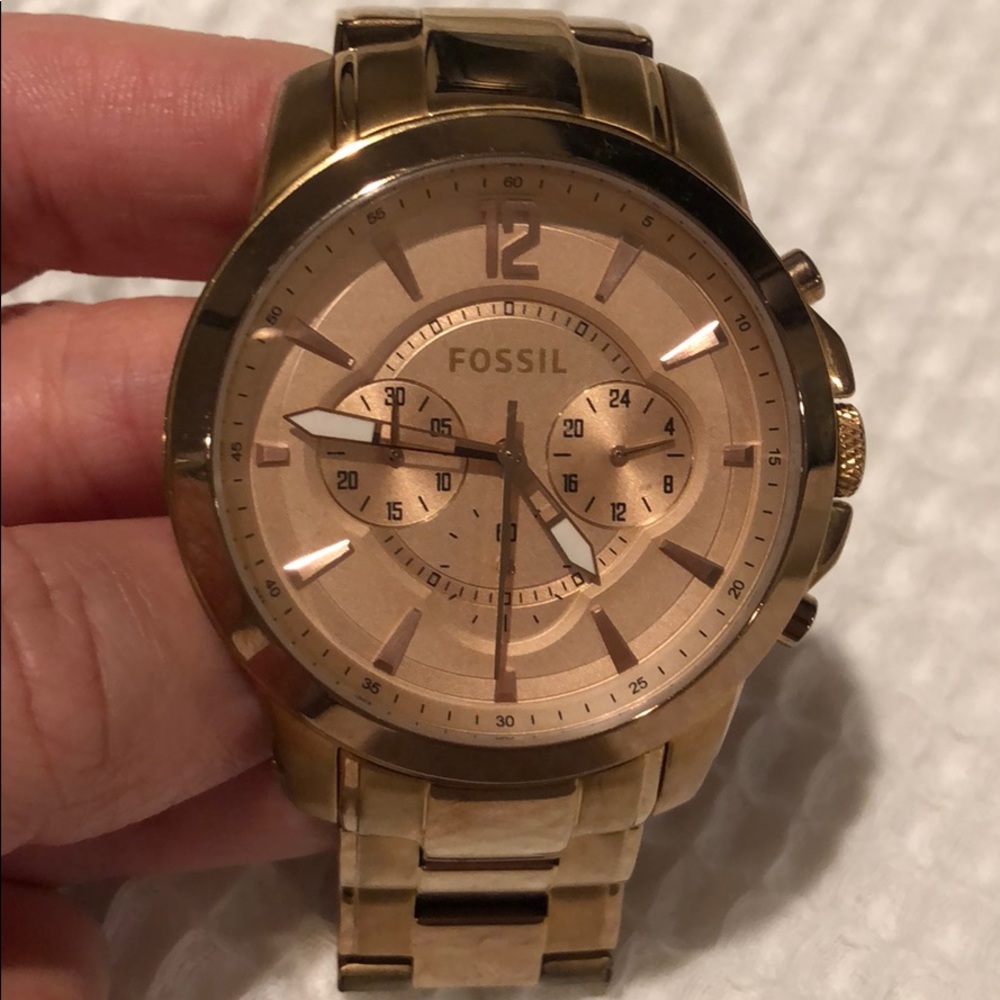 BOGO FOSSIL rose gold watch